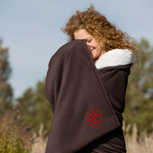 Atomic Critter Logo Premium Sherpa Blanket - Atomic Critter Clothing
