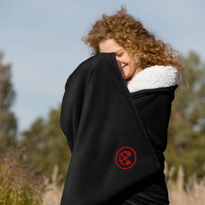 Atomic Critter Logo Premium Sherpa Blanket - Atomic Critter Clothing