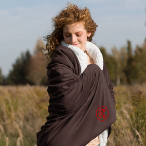 Atomic Critter Logo Premium Sherpa Blanket - Atomic Critter Clothing