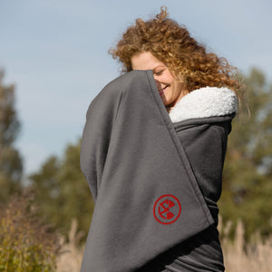 Atomic Critter Logo Premium Sherpa Blanket - Atomic Critter Clothing