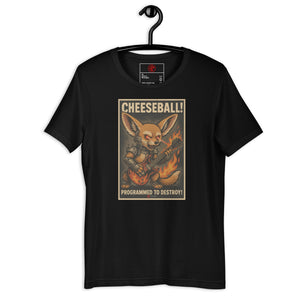 Cheeseball Metal Dark Unisex Tee - Atomic Critter Clothing