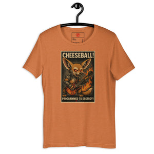 Cheeseball Metal Dark Unisex Tee - Atomic Critter Clothing