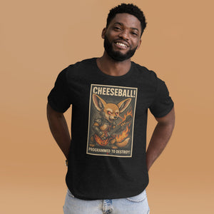 Cheeseball Metal Dark Unisex Tee - Atomic Critter Clothing