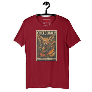 Cheeseball Metal Dark Unisex Tee - Atomic Critter Clothing