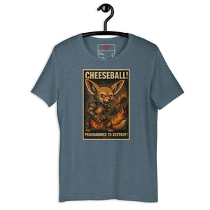 Cheeseball Metal Dark Unisex Tee - Atomic Critter Clothing