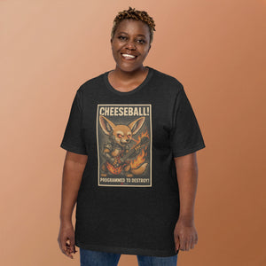 Cheeseball Metal Dark Unisex Tee - Atomic Critter Clothing