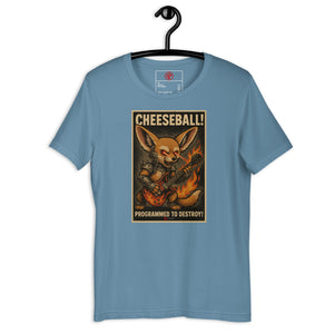 Cheeseball Metal Dark Unisex Tee - Atomic Critter Clothing