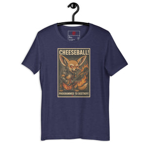 Cheeseball Metal Dark Unisex Tee - Atomic Critter Clothing