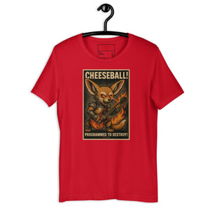 Cheeseball Metal Dark Unisex Tee - Atomic Critter Clothing