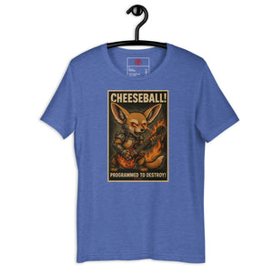Cheeseball Metal Dark Unisex Tee - Atomic Critter Clothing