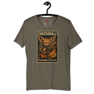 Cheeseball Metal Dark Unisex Tee - Atomic Critter Clothing