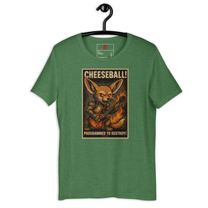 Cheeseball Metal Dark Unisex Tee - Atomic Critter Clothing