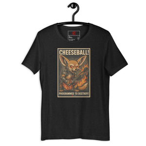 Cheeseball Metal Dark Unisex Tee - Atomic Critter Clothing
