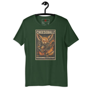 Cheeseball Metal Dark Unisex Tee - Atomic Critter Clothing