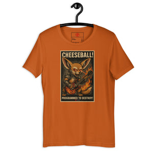 Cheeseball Metal Dark Unisex Tee - Atomic Critter Clothing