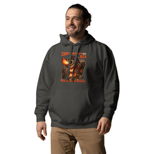 Cooposaurus Rex New King Unisex Hoodie - Atomic Critter Clothing