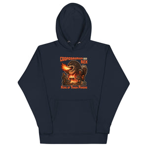 Cooposaurus Rex New King Unisex Hoodie - Atomic Critter Clothing
