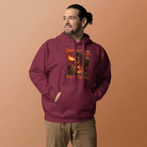 Cooposaurus Rex New King Unisex Hoodie - Atomic Critter Clothing