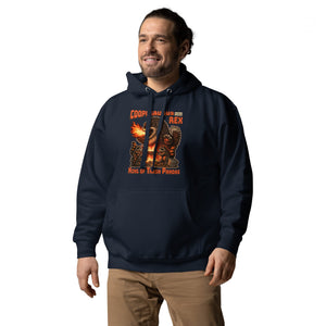 Cooposaurus Rex New King Unisex Hoodie - Atomic Critter Clothing