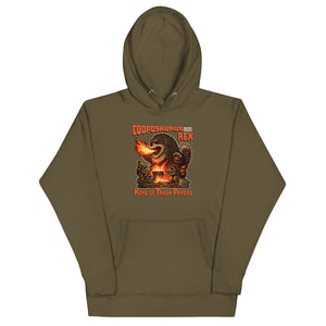 Cooposaurus Rex New King Unisex Hoodie - Atomic Critter Clothing