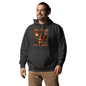 Cooposaurus Rex New King Unisex Hoodie - Atomic Critter Clothing