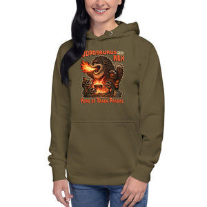 Cooposaurus Rex New King Unisex Hoodie - Atomic Critter Clothing