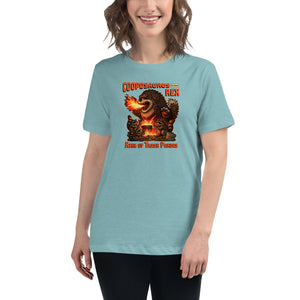 Cooposaurus Rex New King Women's T-Shirt - Atomic Critter Clothing