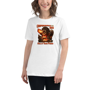 Cooposaurus Rex New King Women's T-Shirt - Atomic Critter Clothing