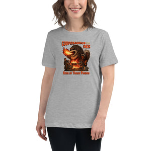 Cooposaurus Rex New King Women's T-Shirt - Atomic Critter Clothing