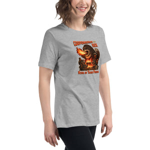 Cooposaurus Rex New King Women's T-Shirt - Atomic Critter Clothing