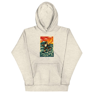 Cooposaurus Rex Surfs Unisex Hoodie - Atomic Critter Clothing