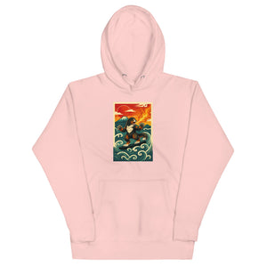 Cooposaurus Rex Surfs Unisex Hoodie - Atomic Critter Clothing