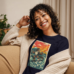 Cooposaurus Rex Surfs Women's Tee - Atomic Critter Clothing