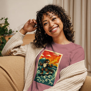 Cooposaurus Rex Surfs Women's Tee - Atomic Critter Clothing
