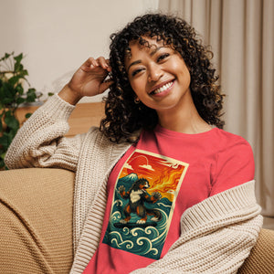 Cooposaurus Rex Surfs Women's Tee - Atomic Critter Clothing