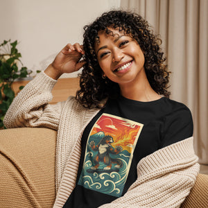 Cooposaurus Rex Surfs Women's Tee - Atomic Critter Clothing