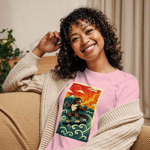 Cooposaurus Rex Surfs Women's Tee - Atomic Critter Clothing