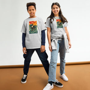 Cooposaurus Rex Surfs Youth Tee - Atomic Critter Clothing