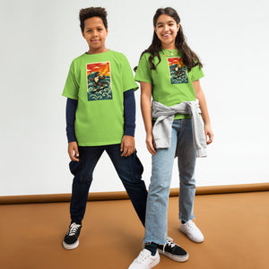 Cooposaurus Rex Surfs Youth Tee - Atomic Critter Clothing