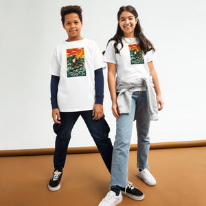 Cooposaurus Rex Surfs Youth Tee - Atomic Critter Clothing