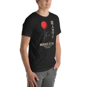 Murder Otter Balloon Sketch Unisex T-Shirt - Atomic Critter Clothing