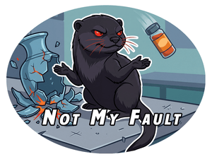 Murder Otter Chaos Sticker Pack - Atomic Critter Clothing