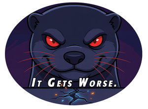 Murder Otter Chaos Sticker Pack - Atomic Critter Clothing