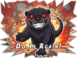 Murder Otter Chaos Sticker Pack - Atomic Critter Clothing