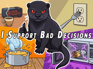 Murder Otter Chaos Sticker Pack - Atomic Critter Clothing