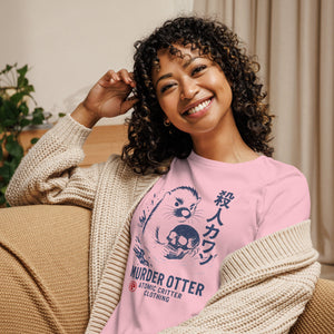 Murder Otter Sketch Women's T-Shirt - Atomic Critter Clothing