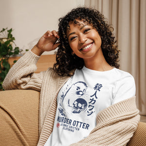 Murder Otter Sketch Women's T-Shirt - Atomic Critter Clothing