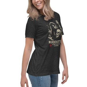 Murder Otter Women's Dark Tee - Atomic Critter Clothing