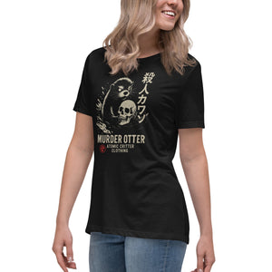 Murder Otter Women's Dark Tee - Atomic Critter Clothing