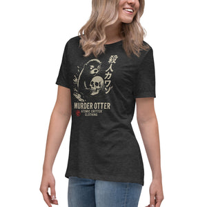 Murder Otter Women's Dark Tee - Atomic Critter Clothing
